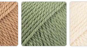 Breipakket XXL Sjaal pinda-salie-naturel