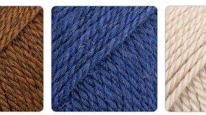 Breipakket XXL Sjaal kaneel-nachtblauw-tarwe