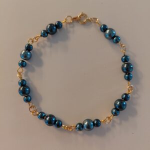 Armbandje donkerblauw