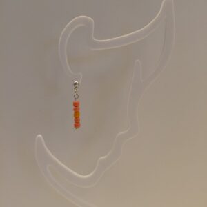 Oorbellen roze/oranje